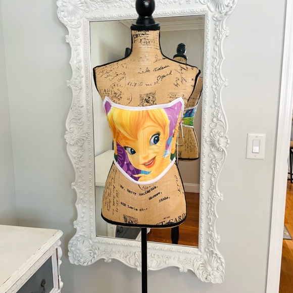 HUGE SALE New York Couture *One of a Kind* Tinkerbell Boned Corset Crop Top - Picture 5 of 7